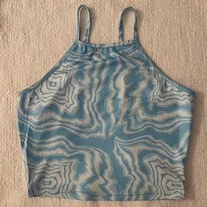 Trendy Patterned Cropped Tank